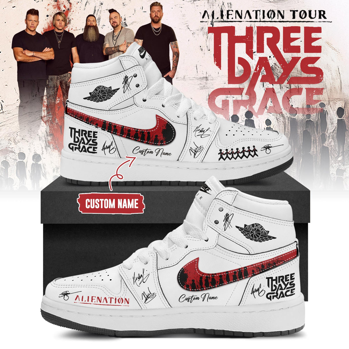 3DG Alienation Tour 2026 Limited Edition AJ1 Sneakers