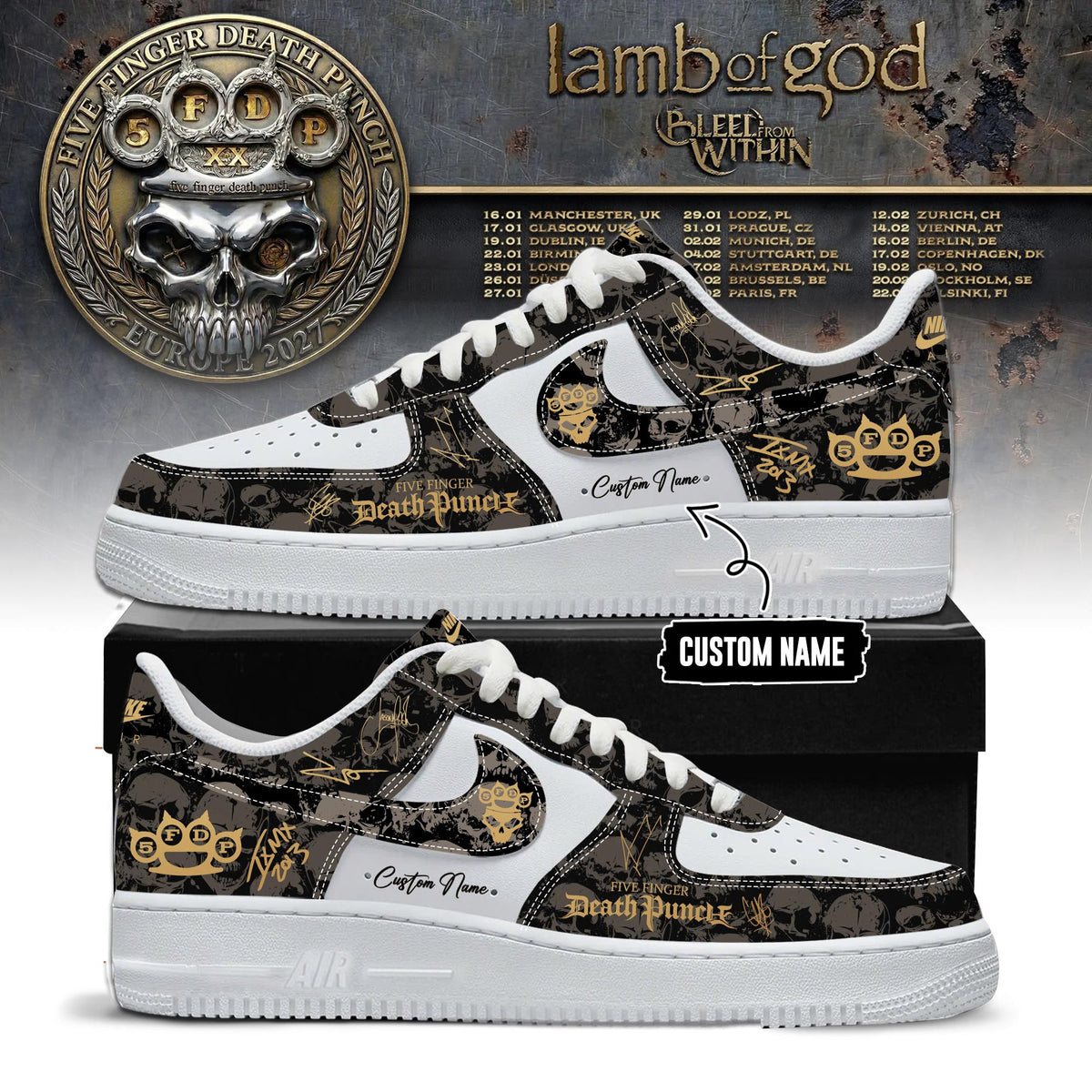 5FDP - 20TH ANNIVERSARY WORLD TOUR 2026 Limited Edition AF1 Sneakers