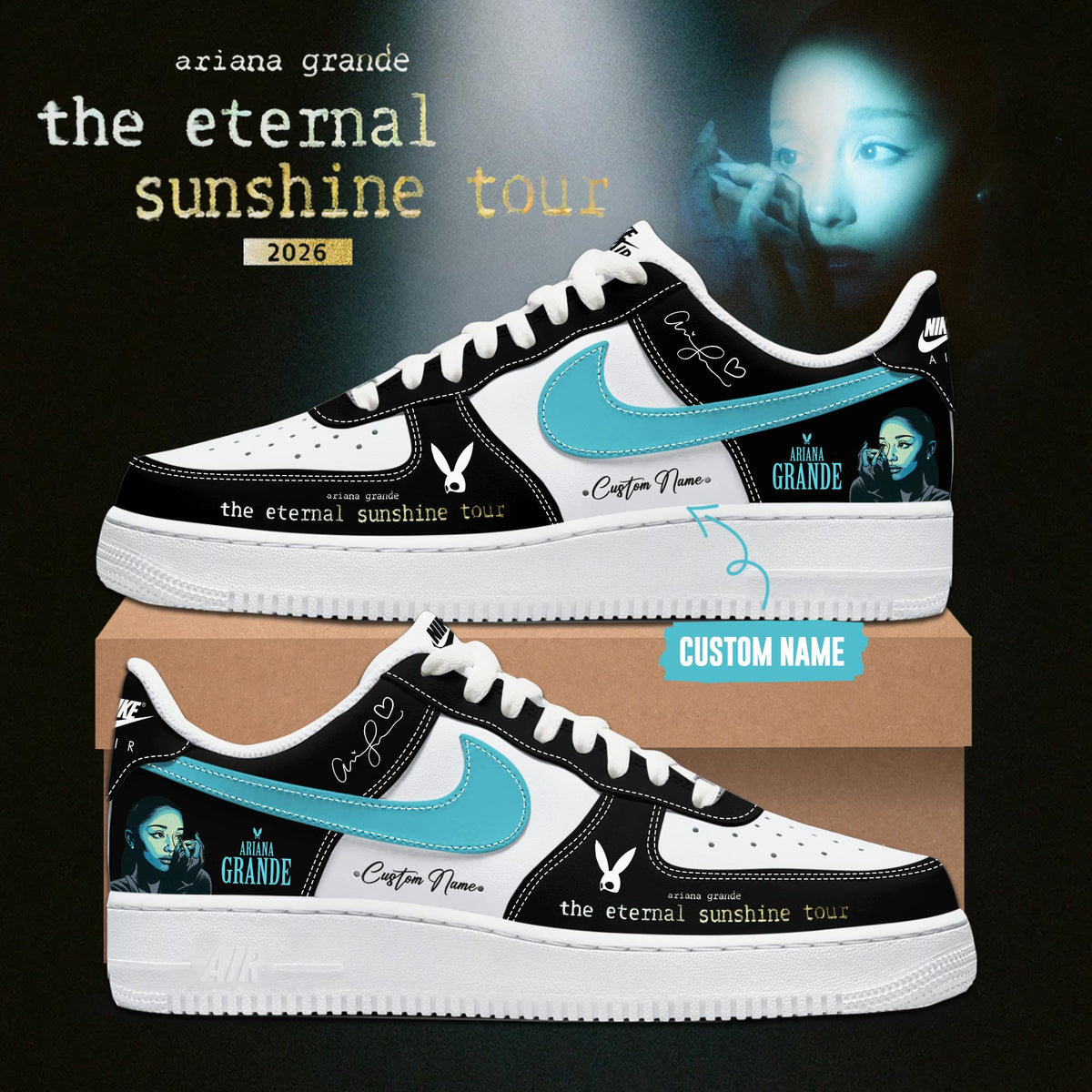 Ariana Grande 2026 The Eternal Sunshine Tour AF1 Sneakers