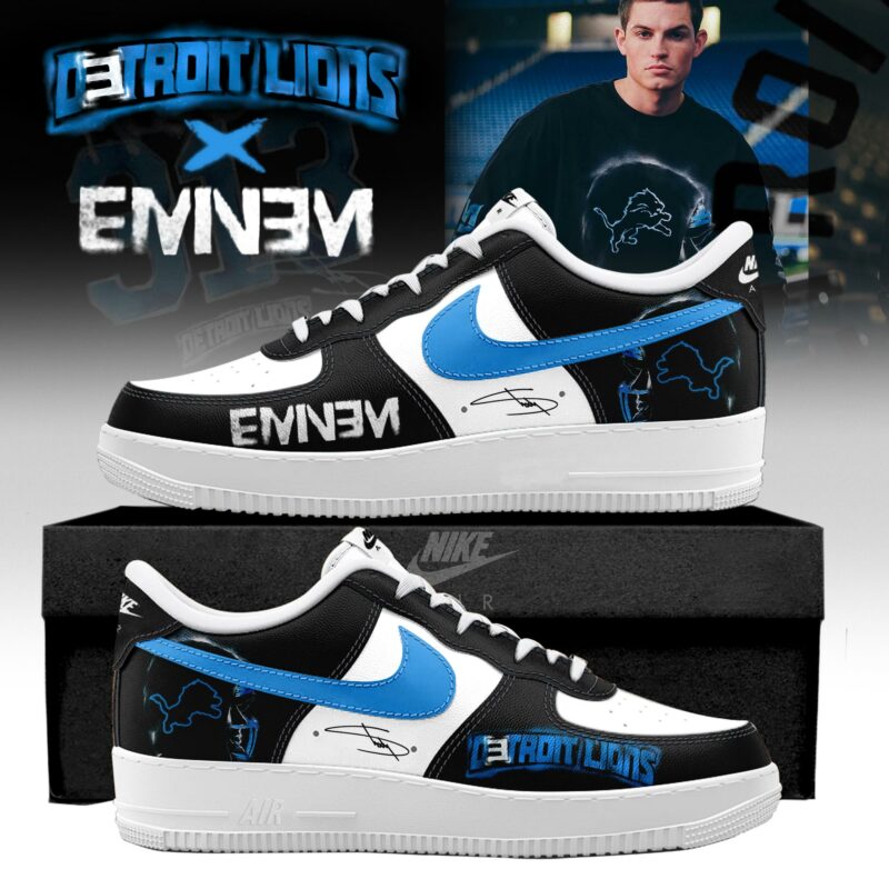 _ .Eminem x Detroit Lions "Thanksgiving Halftime Show" Limited Edition AF1 Sneakers