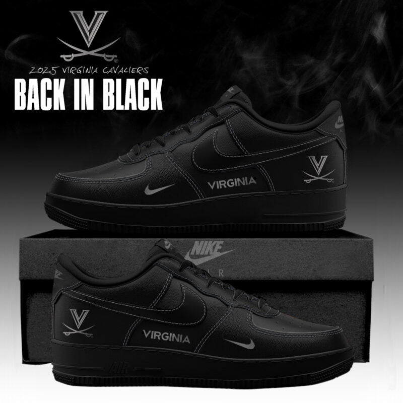 Virginia Cavaliers 'Back in Black' 2025 Special Edition AF1 Sneakers