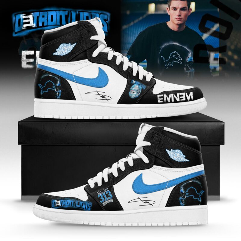 _ .Eminem x Detroit Lions “Thanksgiving Halftime Show” Limited Edition AJ1 Sneakers