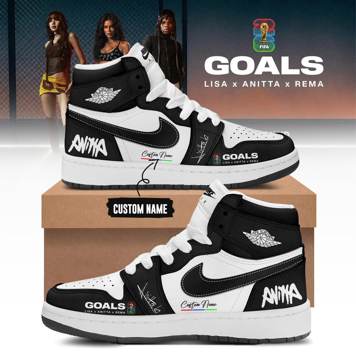 Anitta “Goals” FIFA World Cup 2026 Limited Edition AJ1 Sneakers