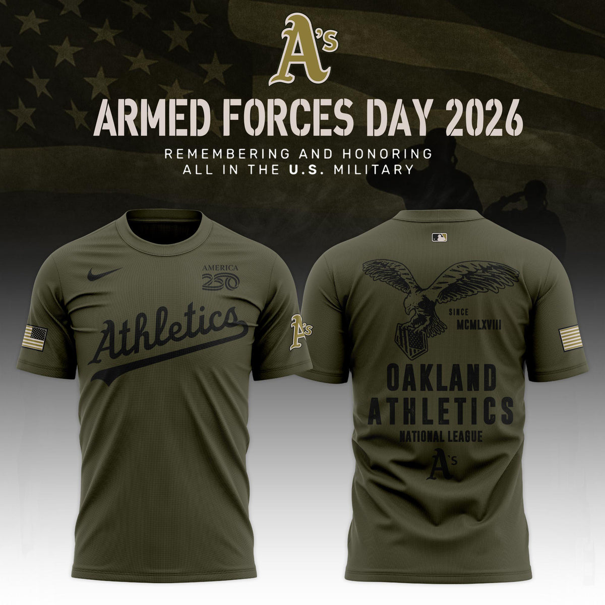OAK 2026 Armed Forces Day Limited Edition T-shirt