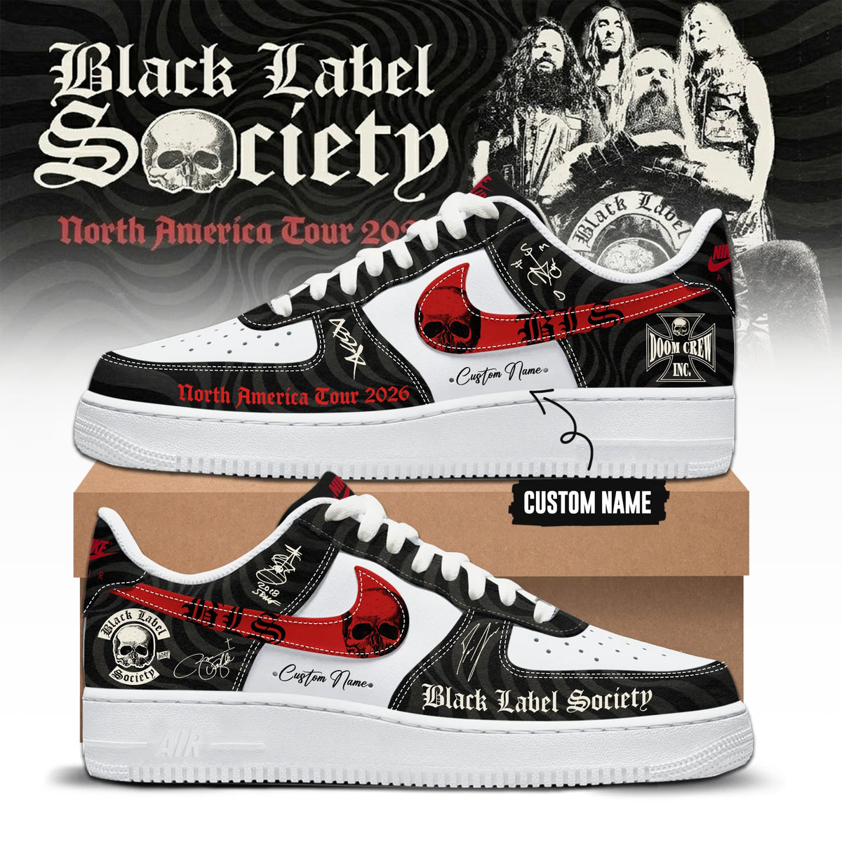 North American Tour 2026 Limited Edition AF1 Sneakers