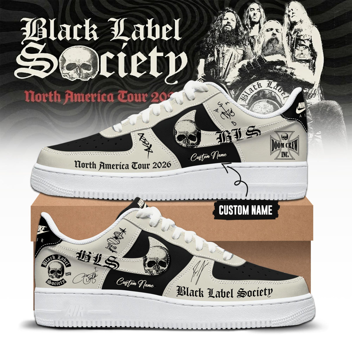 North American Tour 2026 Limited Edition AF1 Sneakers