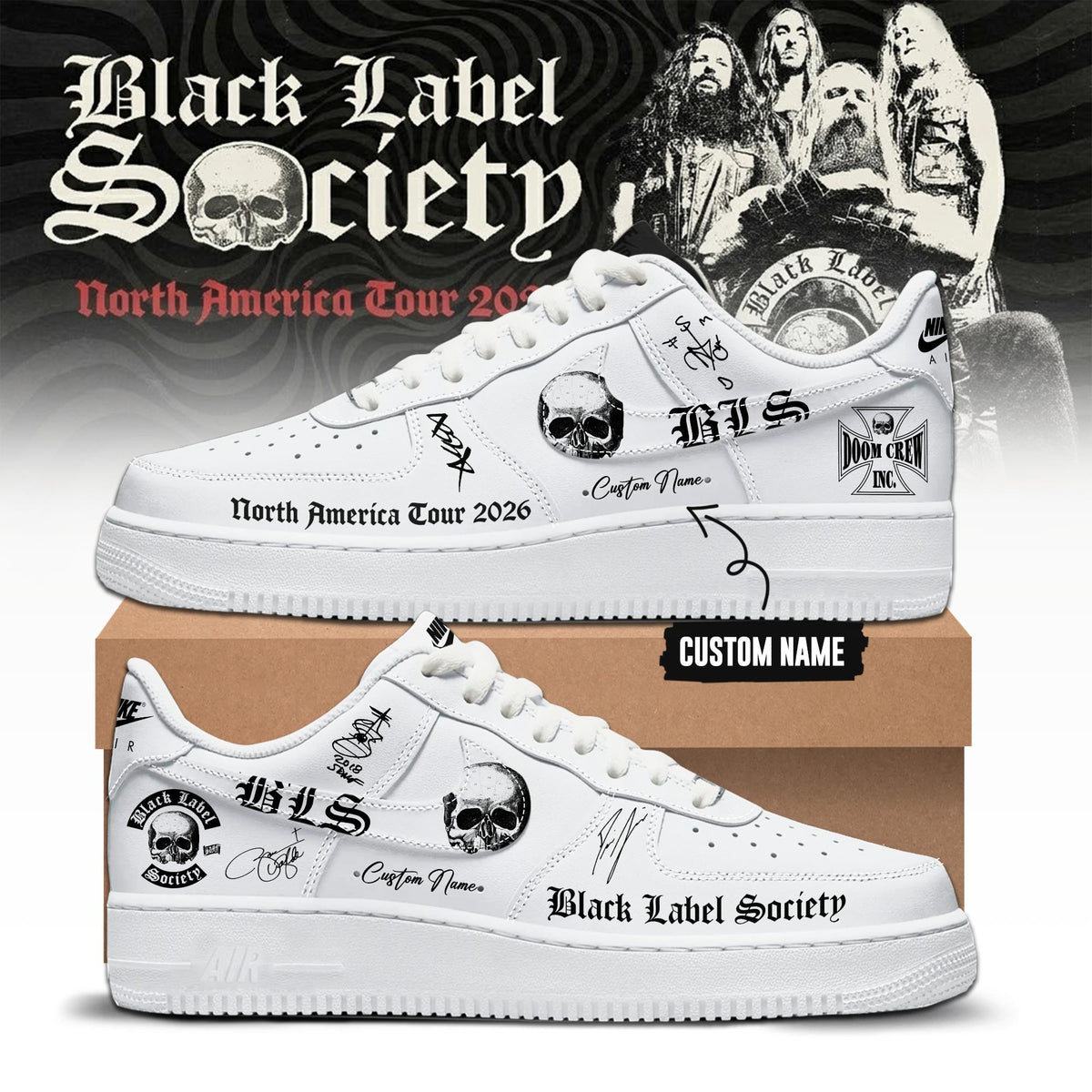 North American Tour 2026 Limited Edition AF1 Sneakers