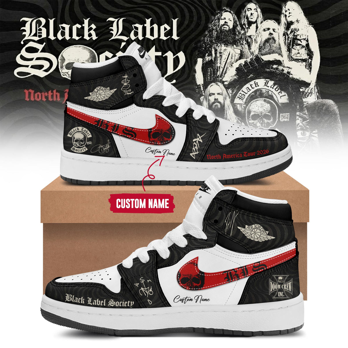 North American Tour 2026 Limited Edition AJ1 Sneakers