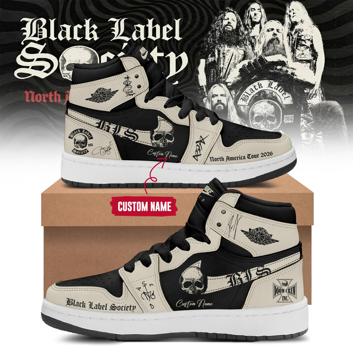 North American Tour 2026 Limited Edition AJ1 Sneakers