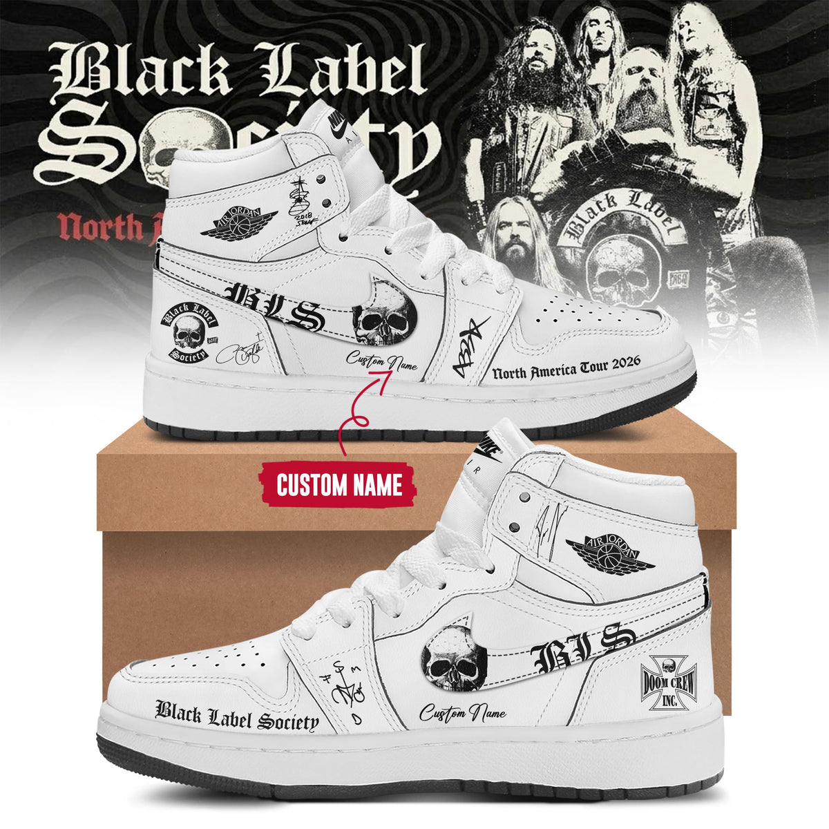 North American Tour 2026 Limited Edition AJ1 Sneakers