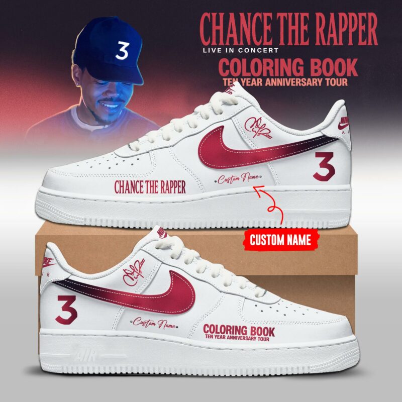 CTR "Coloring Book" 10 Year Anniversary Tour Limited Edition AF1 Sneakers