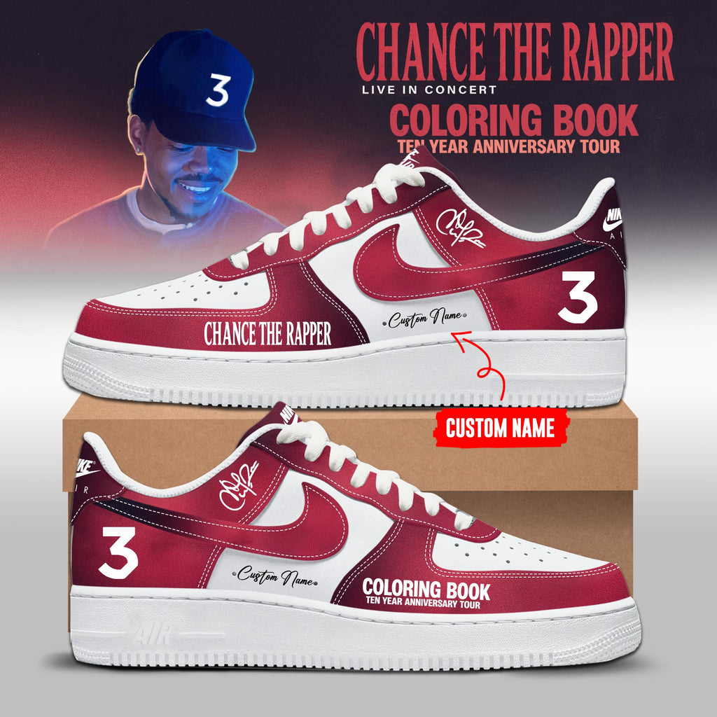 CTR "Coloring Book" 10 Year Anniversary Tour Limited Edition AF1 Sneakers