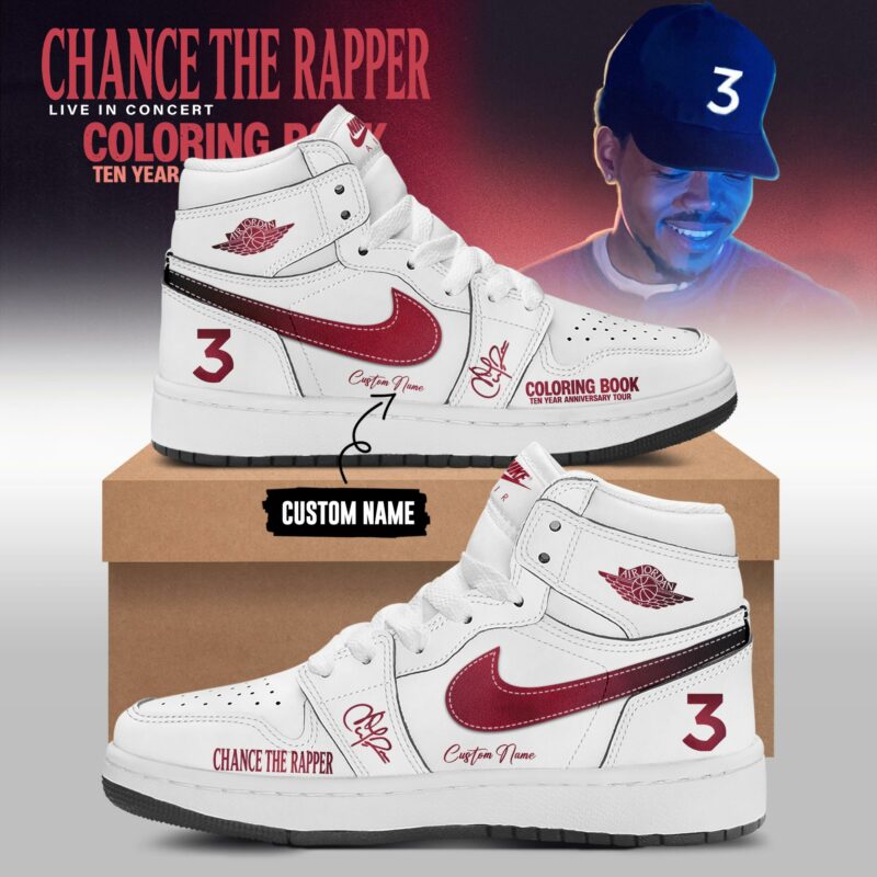 CTR "Coloring Book" 10 Year Anniversary Tour Limited Edition AJ1 Sneakers