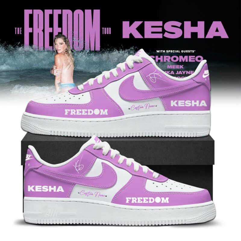 Kesha The Freedom Tour 2026 Limited Edition AF1 Sneakers