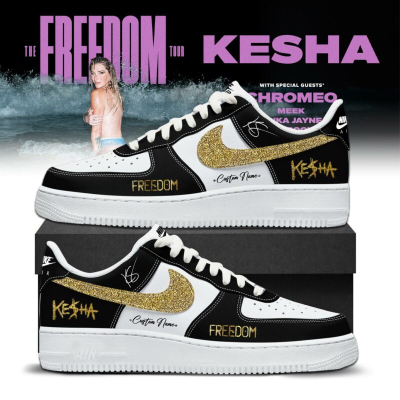 Kesha The Freedom Tour 2026 Limited Edition AF1 Sneakers