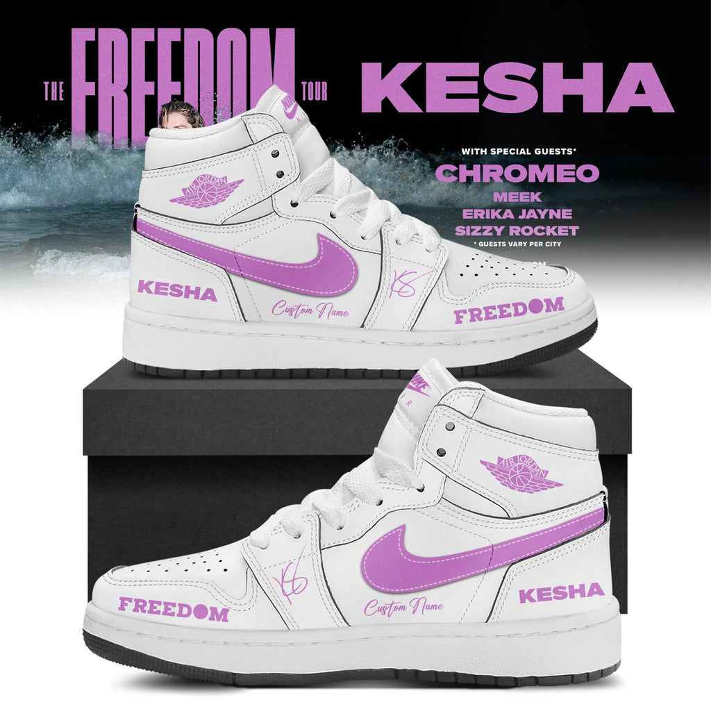 Kesha The Freedom Tour 2026 Limited Edition AJ1 Sneakers