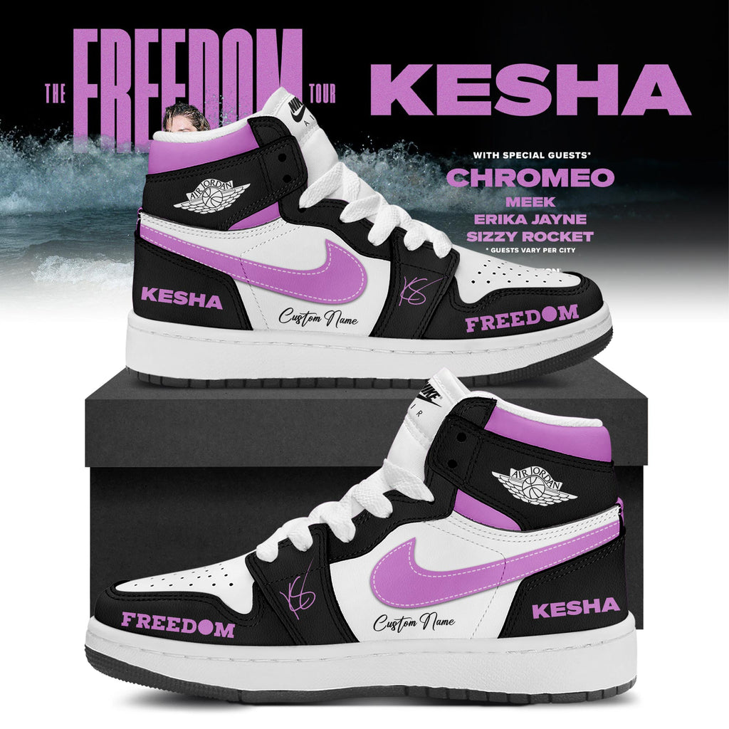 Kesha The Freedom Tour 2026 Limited Edition AJ1 Sneakers