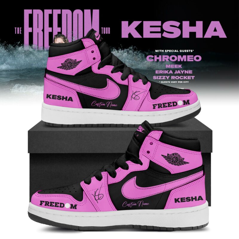 Kesha The Freedom Tour 2026 Limited Edition AJ1 Sneakers