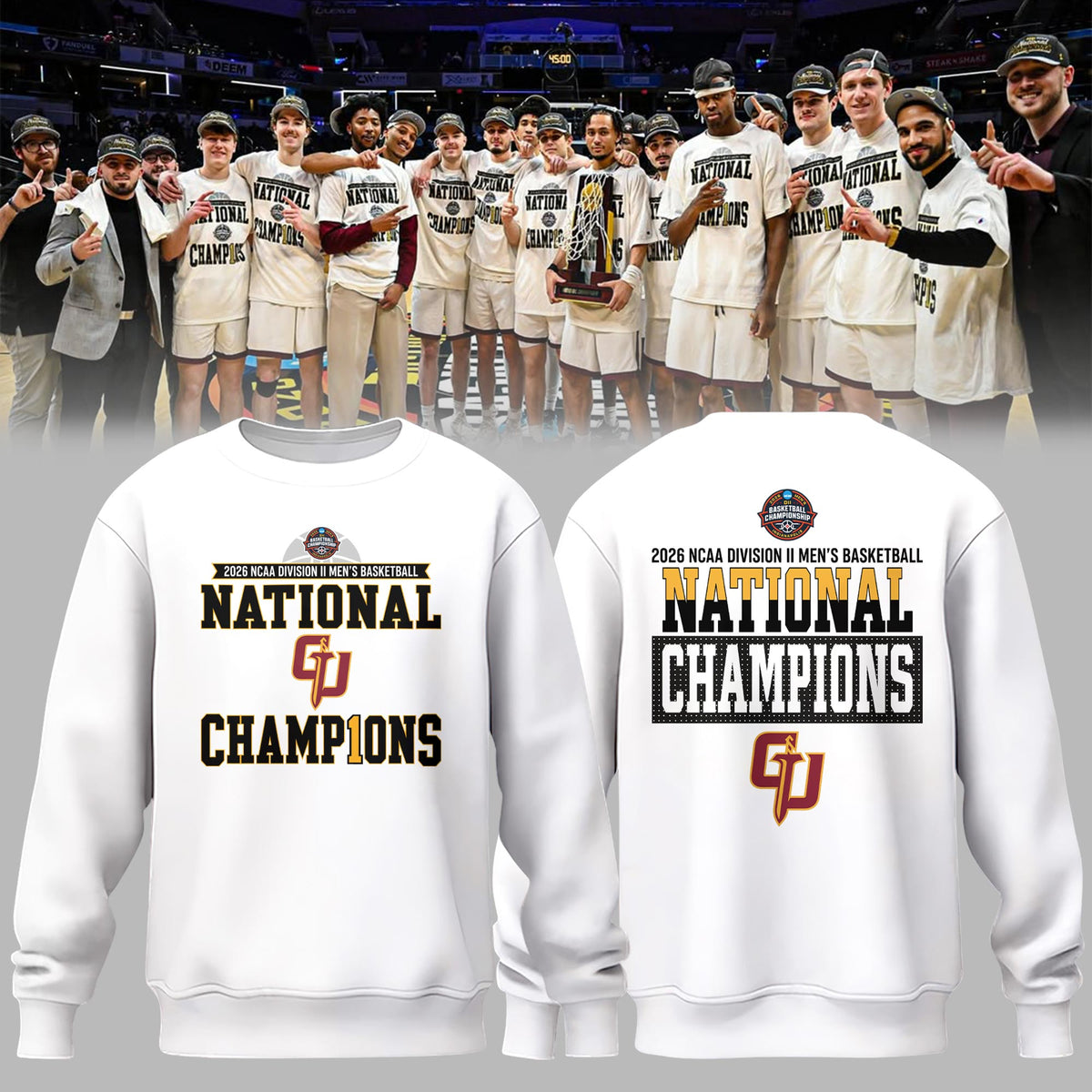 GGK 2026 NCAA Division II Men's Basketball National Champions Sweatshirt