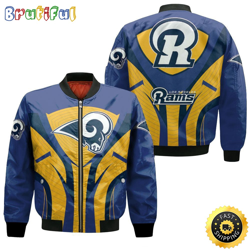 NFL Los Angeles Rams Bomber Jacket Mascot For Rams