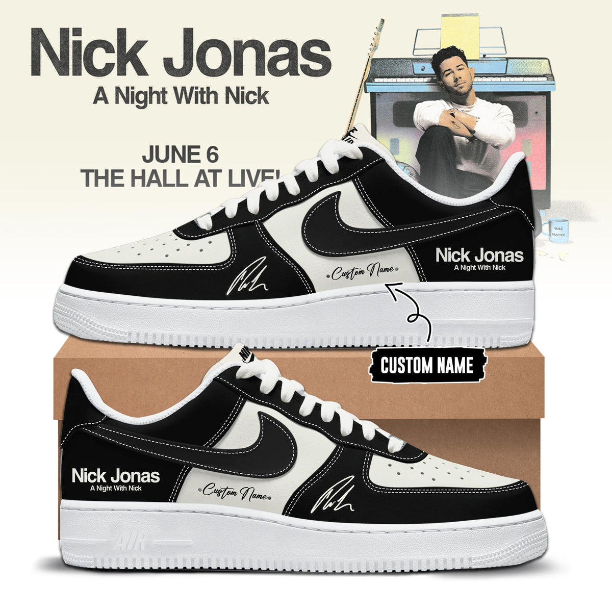 A Night With Nick Limited Edition AF1 Sneakers