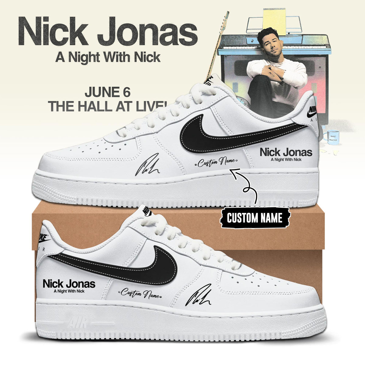 A Night With Nick Limited Edition AF1 Sneakers