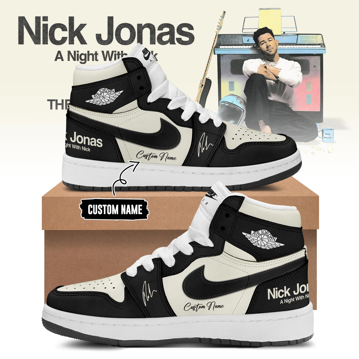 A Night With Nick Limited Edition AJ1 Sneakers