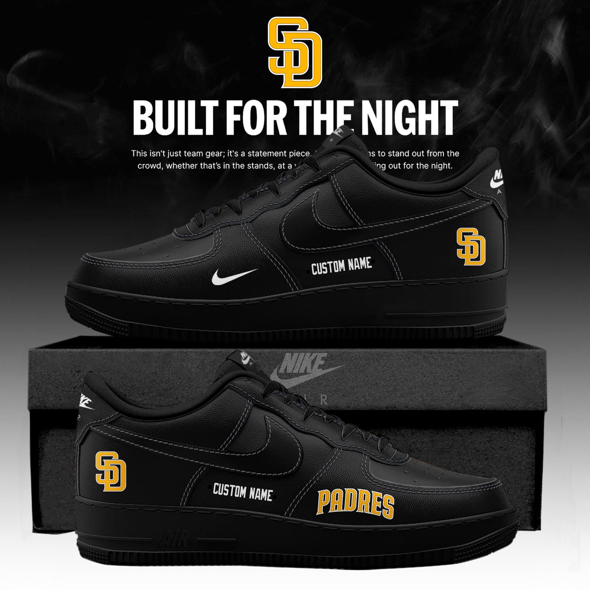 SD 2026 Fashion Black Out Limited Edition AF1 Sneakers