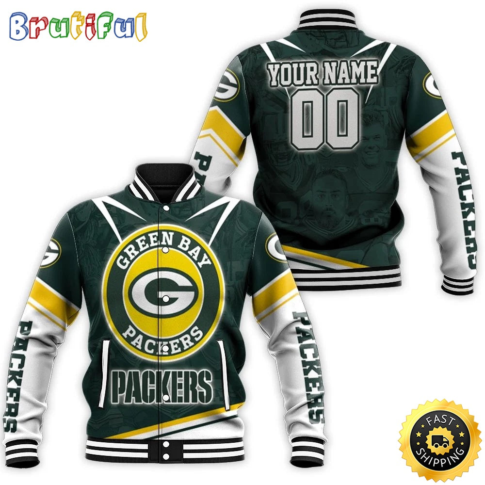 Personalized NFL Green Bay Packers Baseball Jacket Legend Thanks Nfl Champion