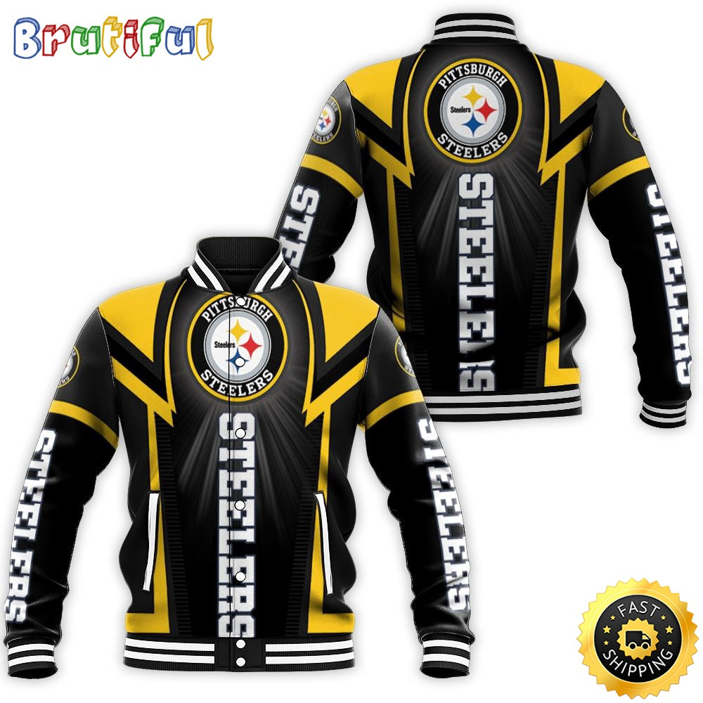Pittsburgh Steelers For Fan Baseball Jacket