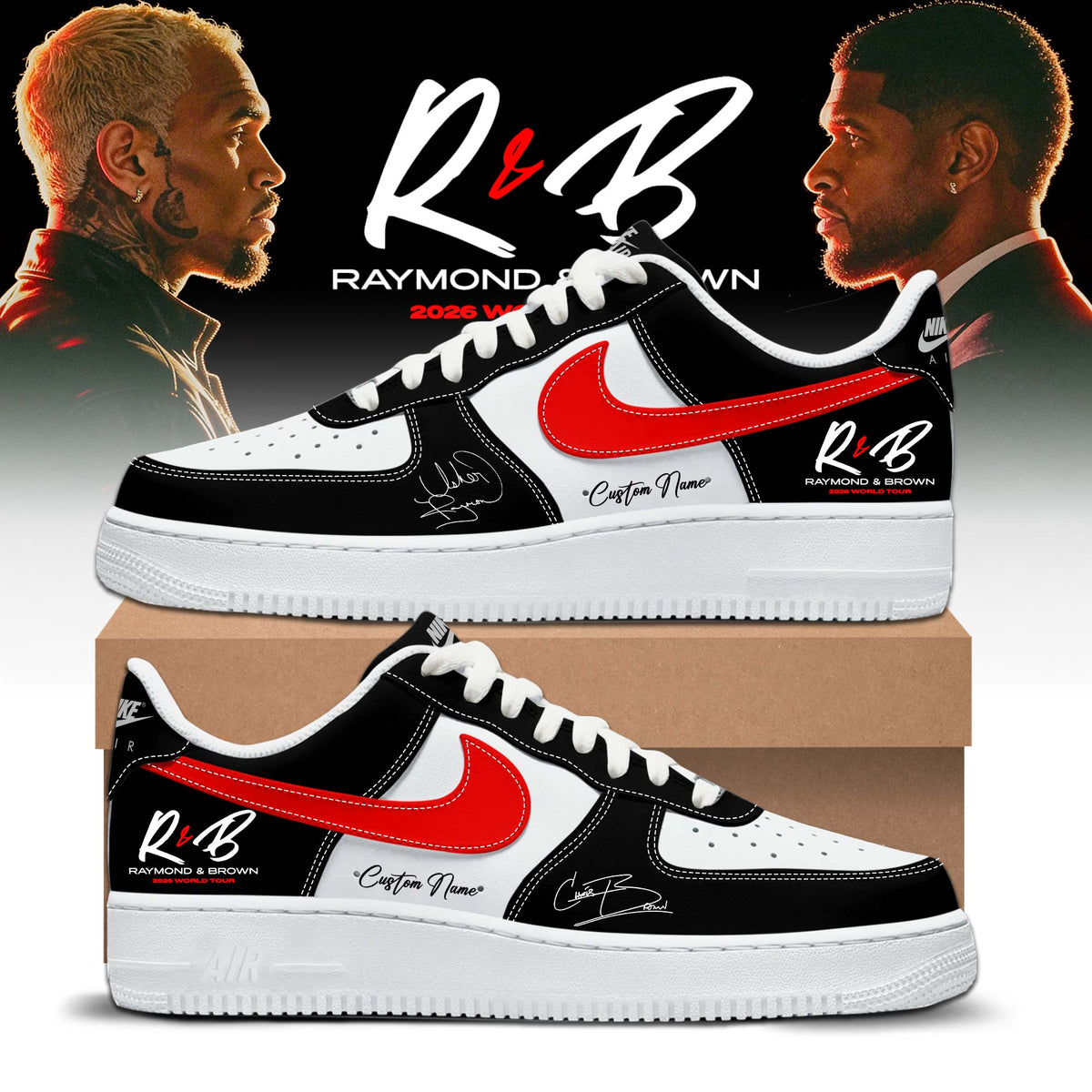 R&amp;B Tour 2026 Limited Edition AF1 Sneakers