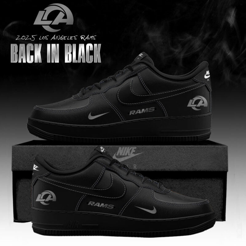 _ .Los Angeles Rams 'Back in Black' 2025 Special Edition AF1 Sneakers