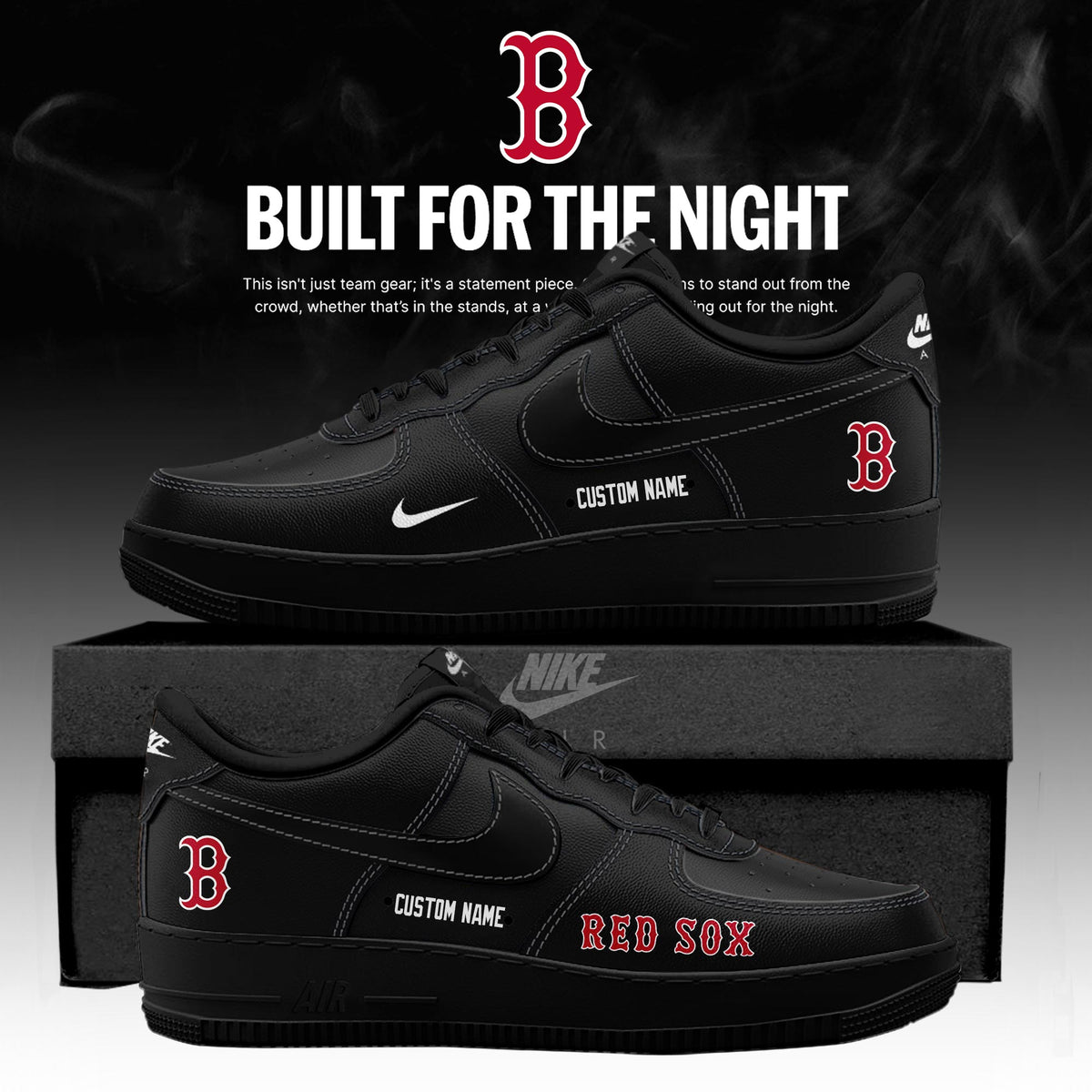 _ .BOS 2026 Fashion Black Out Limited Edition AF1 Sneakers
