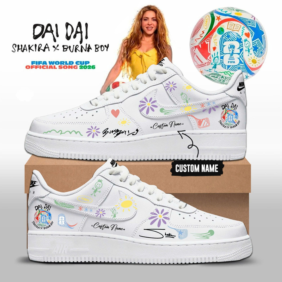 Special World Cup 26 “DAI DAI” Limited Edition AF1 Sneakers