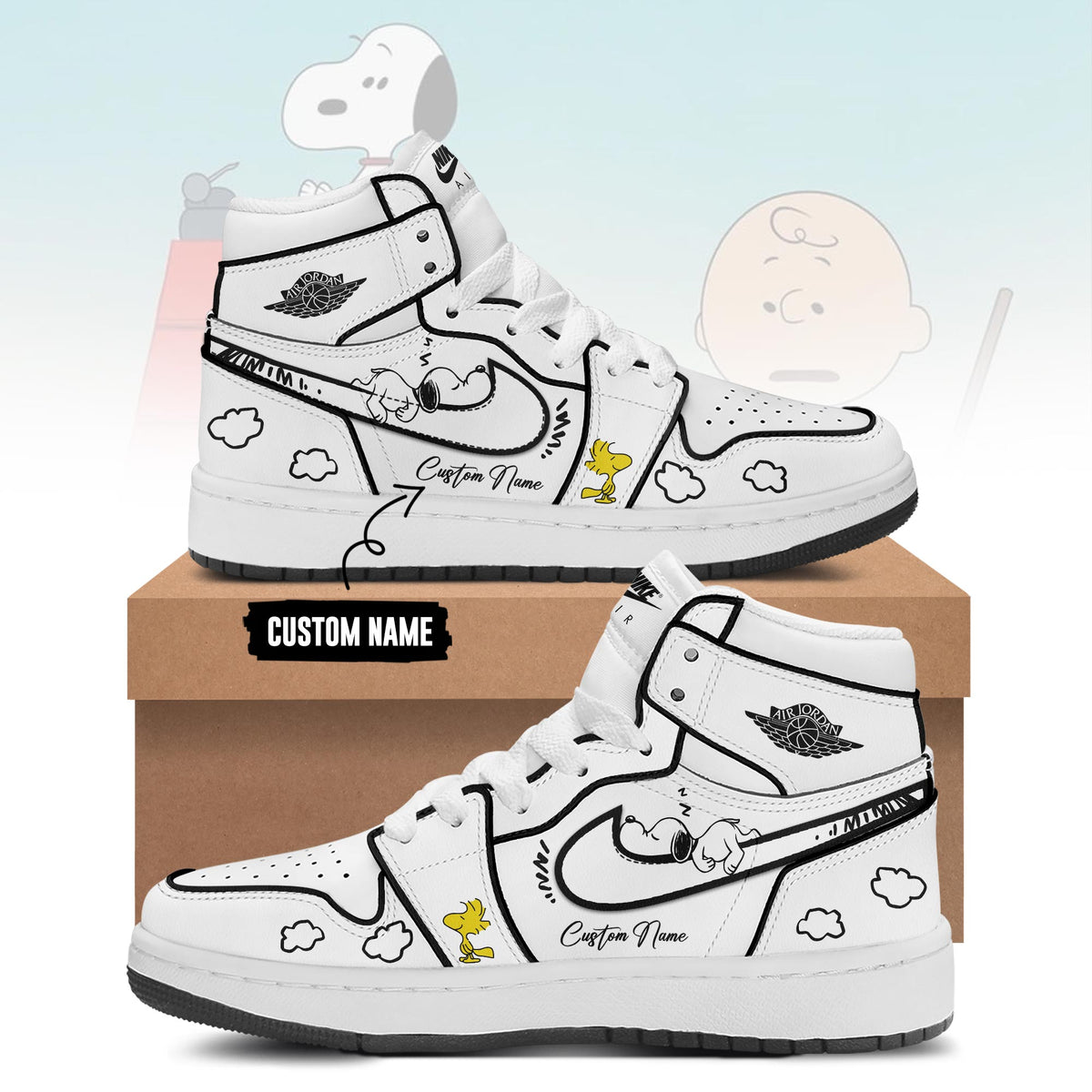Snoopy Limited Edition AJ1 Sneakers