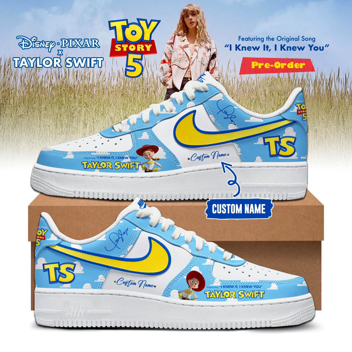 TS x Toy Story 5 "I Knew It, I Knew You" Limited Edition AF1 Sneakers