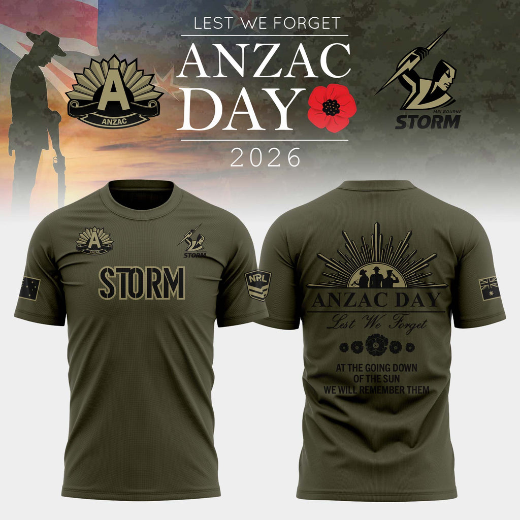 Melbourne Storm Anzac Day T-shirt