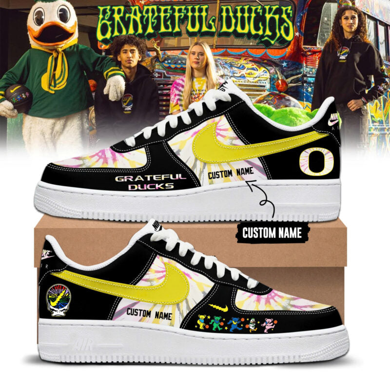 _ ..Oregon Ducks x Grateful Dead 2026 Limited Editions Custom AF1 Sneaker