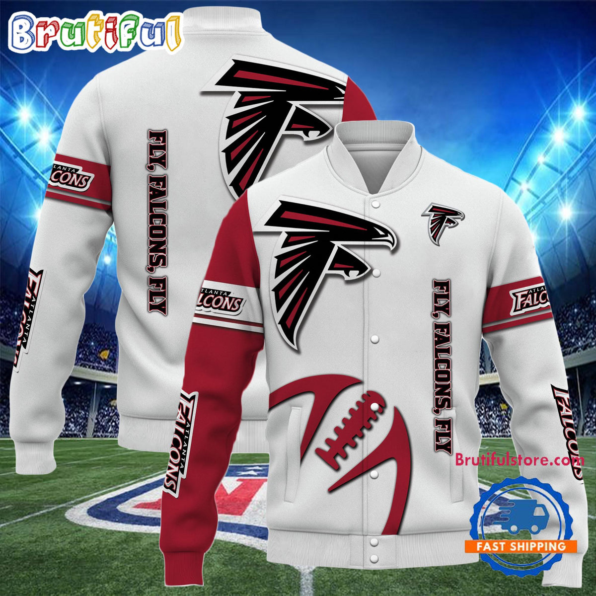 Atlanta Falcons 2024 NFL Team Limited Edition New Design Baseball Jacket