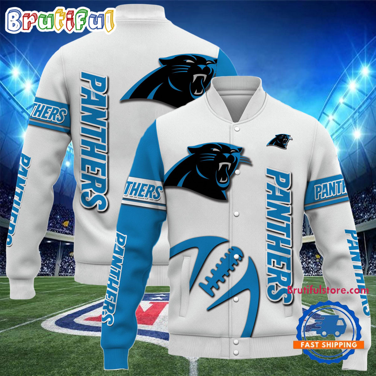 Carolina Panthers 2024 NFL Team Limited Edition New Design Baseball Jacket