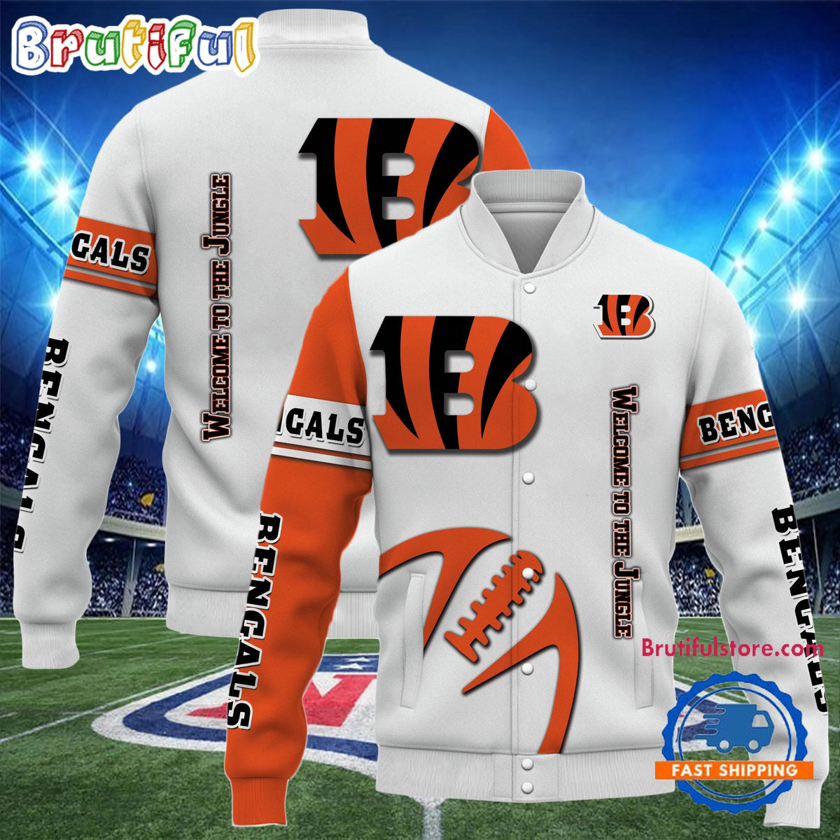 Cincinnati Bengals 2024 NFL Team Limited Edition New Design Baseball Jacket