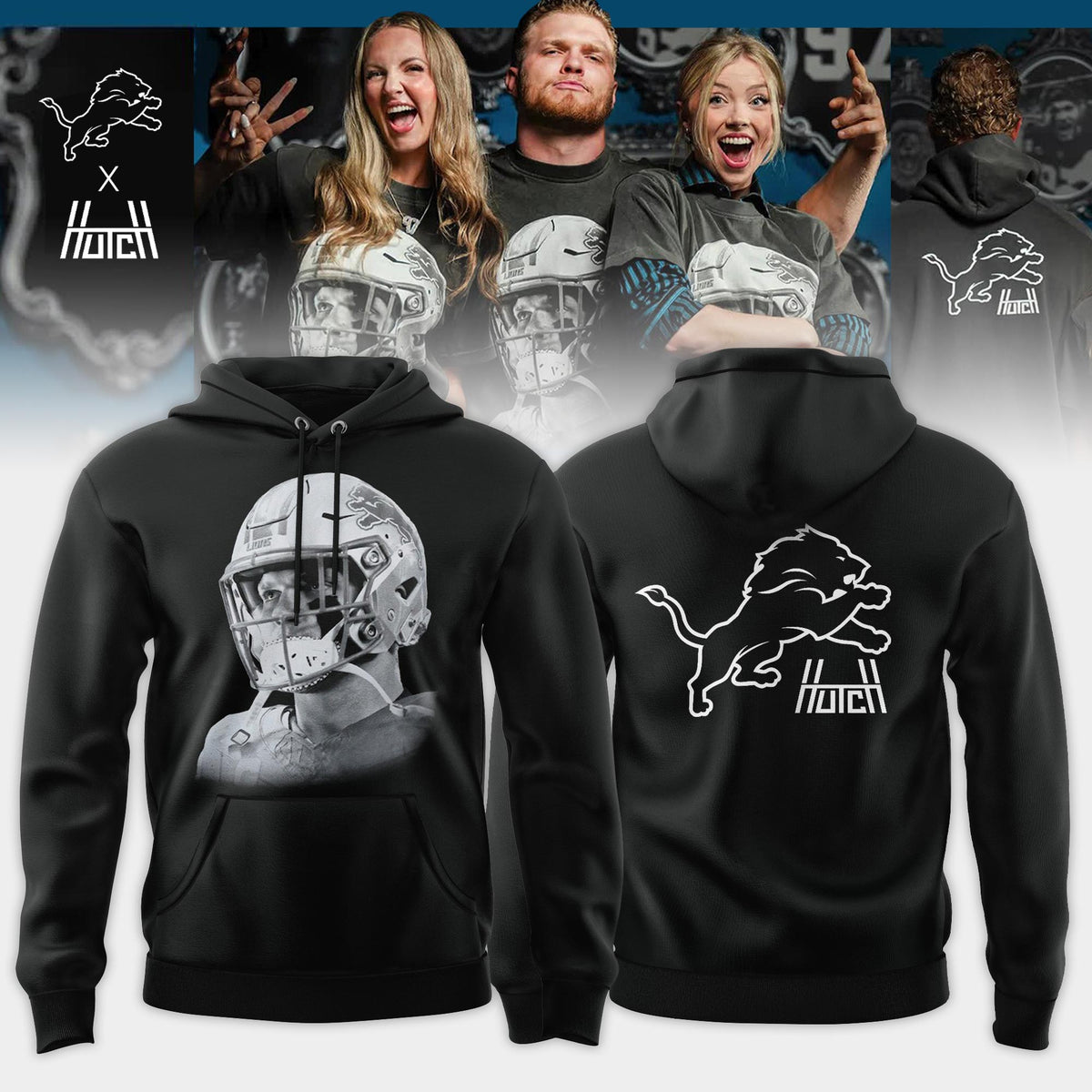 _ Detroit Lions x House of Hutch Limited Editions Hoodie