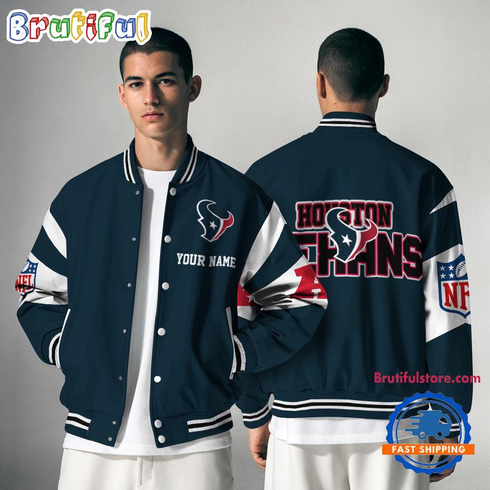 Houston Texans National Football Conference Unisex Baseball Jacket