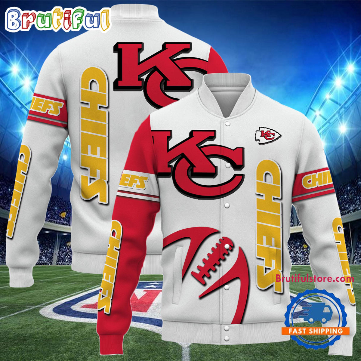 Kansas City Chiefs 2024 NFL Team Limited Edition New Design Baseball Jacket