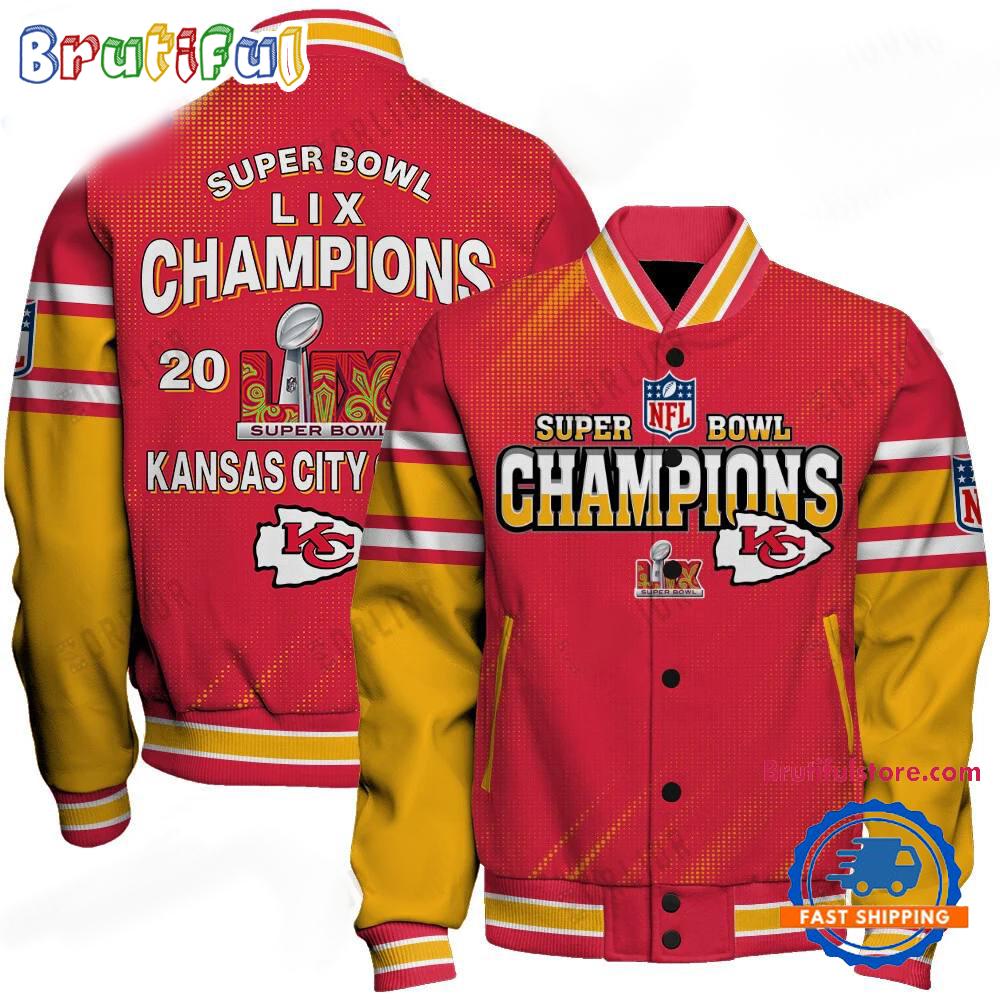 Kansas City Chiefs Super Bowl LIX Champions 2025 Baseball Jacket