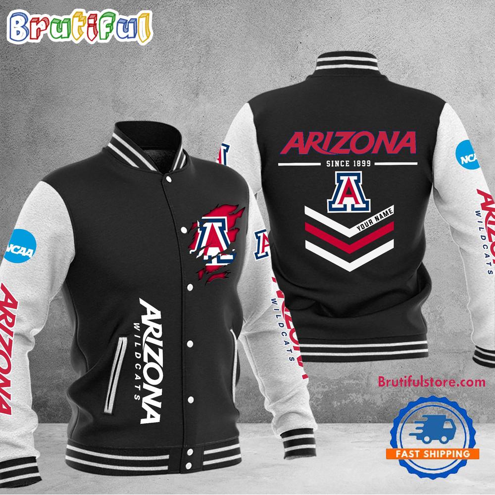 NCAA Arizona Wildcats Personalized Sporty Varsity Baseball Jacket