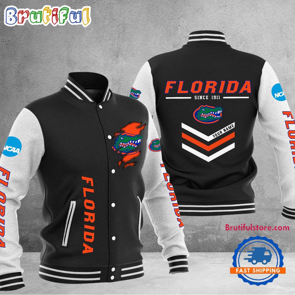 NCAA Florida Gators Personalized Sporty Varsity Baseball Jacket