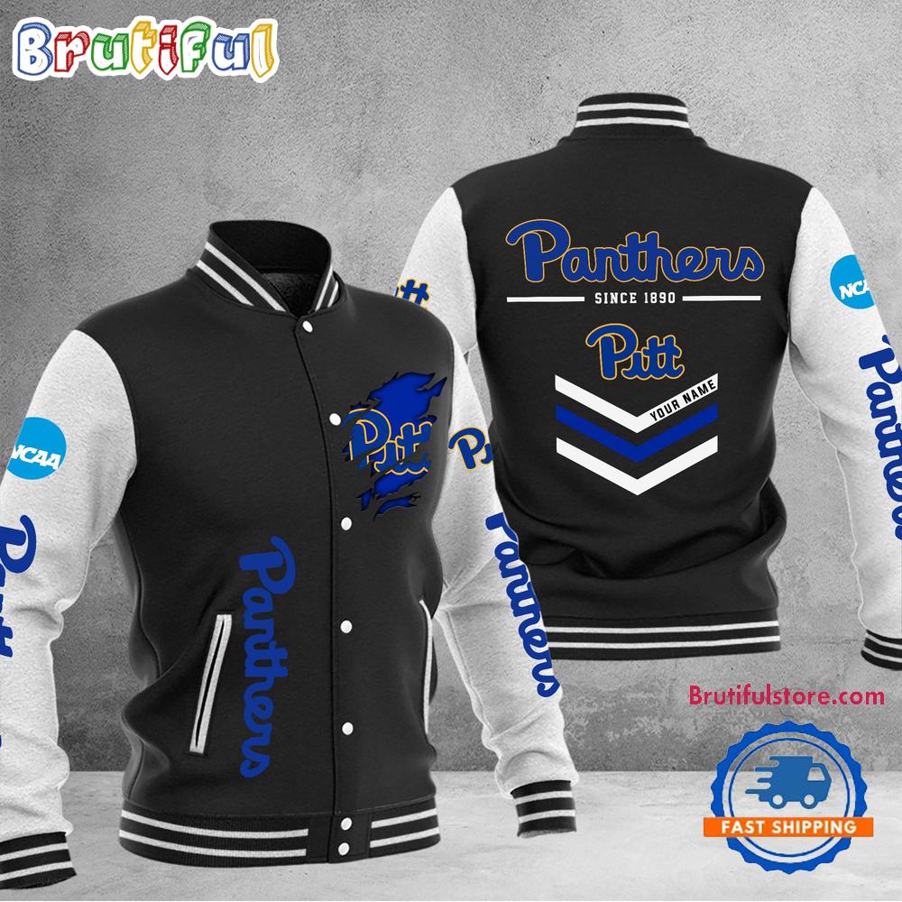 NCAA Pittsburgh Panthers Personalized Sporty Varsity Baseball Jacket