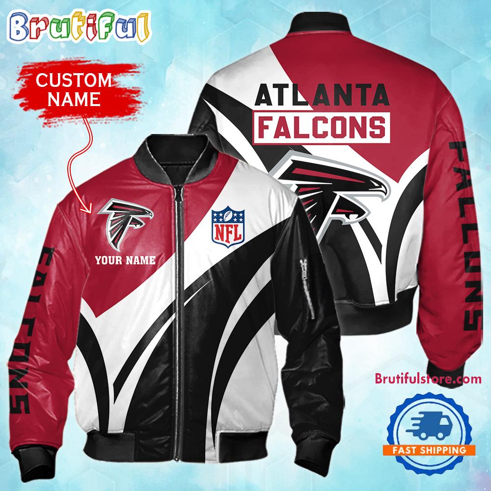NFL Atlanta Falcons Football Team Logo Personalized Bomber Jacket