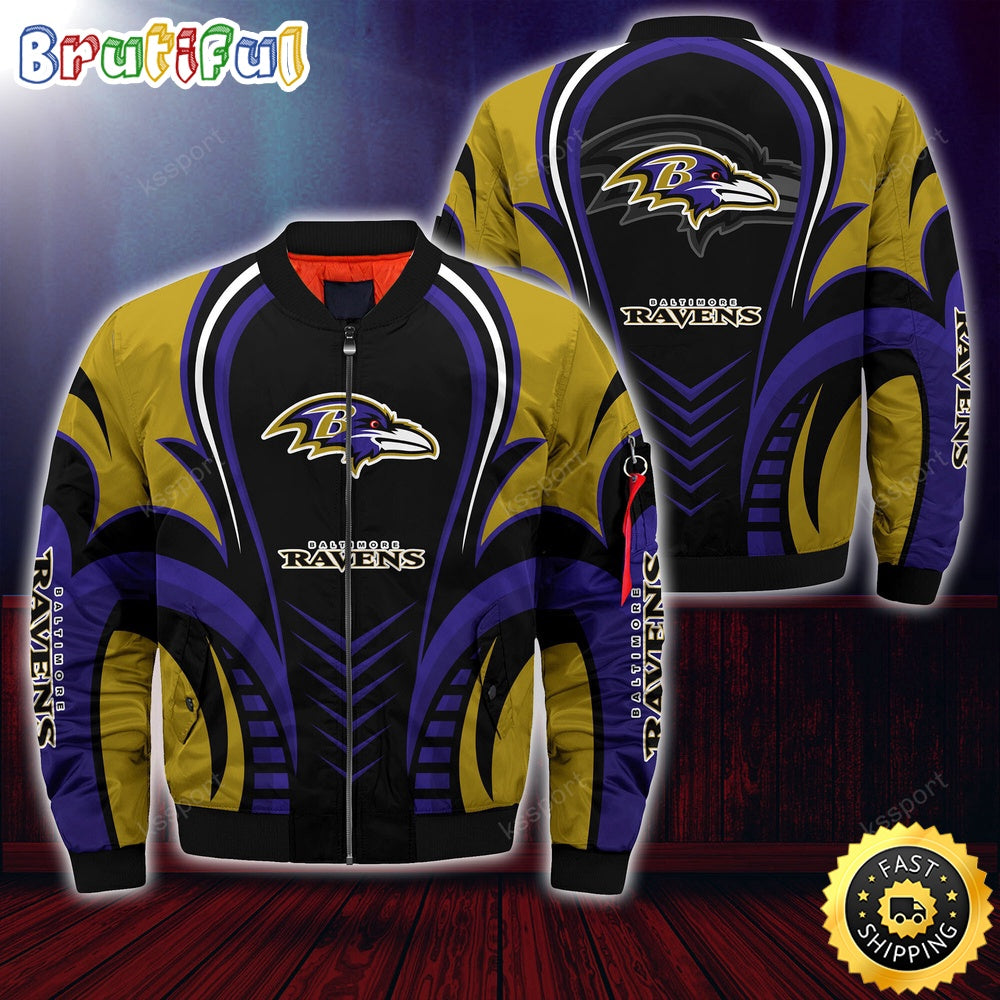 NFL Baltimore Ravens Bomber Jacket Trendy Bomber Jackets